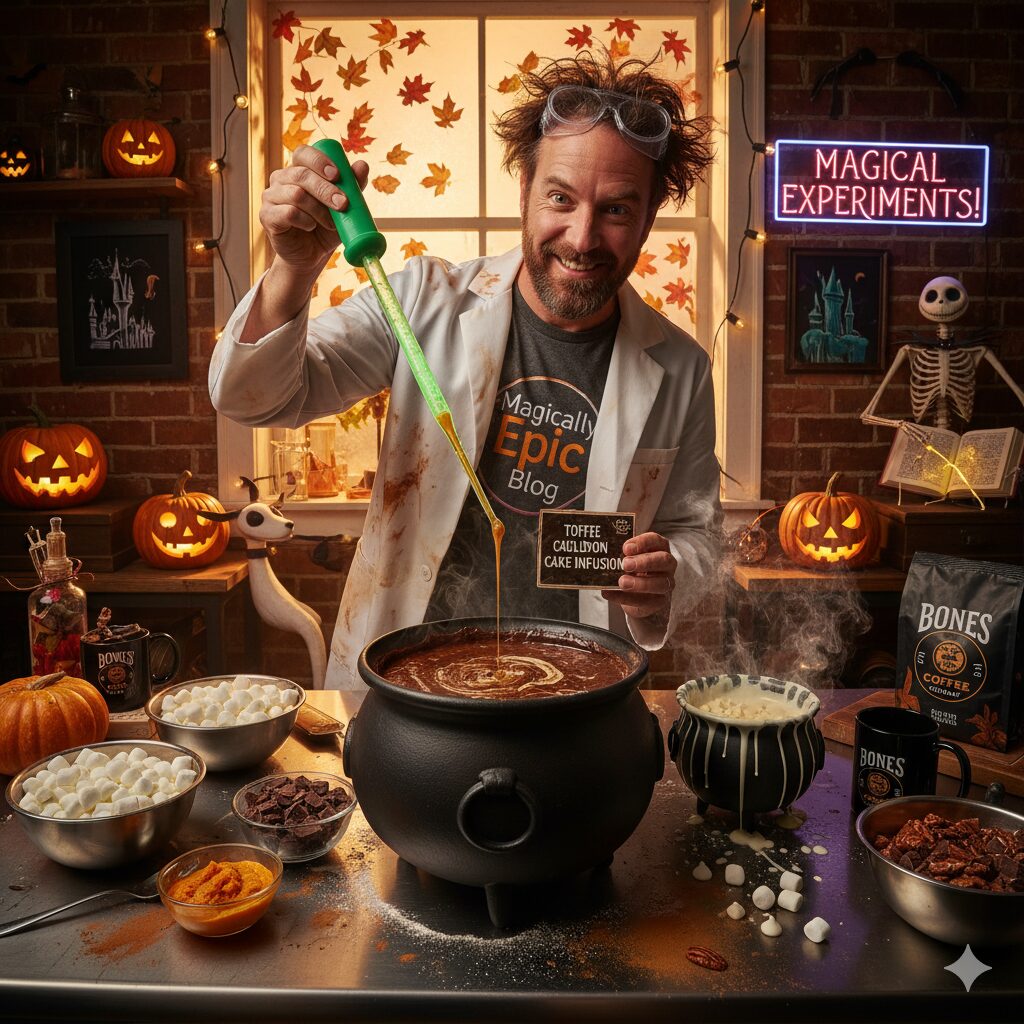 Cauldron Cake Coffee Creamer Creations & Bones Coffee Limited Editions