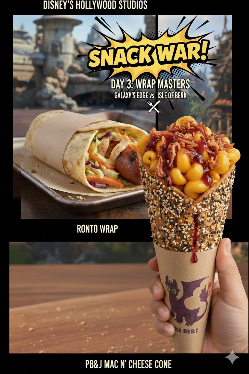 Day 3: Wrap Masters! Ronto Wraps vs. Mac & Cheese Cones
